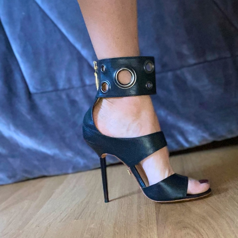 L.A.M.B black heels